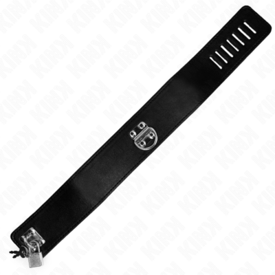 Kink - colar com cinto 116 cm modelo 2 ajustável 36-43 cm x 5 cm kink collar & gag caliente. Pt