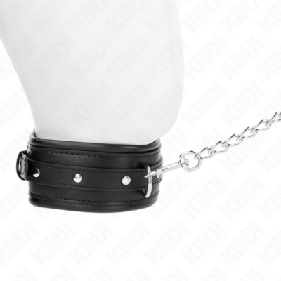 Kink - colar com alça de fivela brilhante 65 cm 48,5 cm x 5,3 cm kink collar & gag caliente. Pt