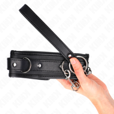 Kink - colar modelo básico com trela 65 cm modelo 1 53 x 6 cm kink collar & gag caliente. Pt
