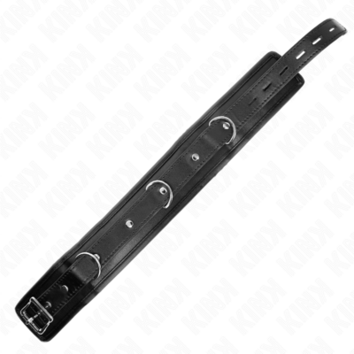 Kink - colar pesado com cinto 65 cm modelo 1 ajustável 36,5-50 cm kink collar & gag caliente. Pt