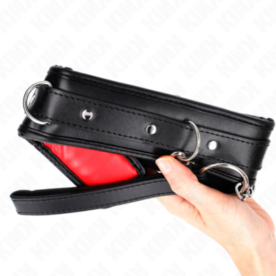 Kink - colar com esponja alça de imitação de couro modelo 3 ajustável 37-54 cm x 3 cm kink collar & gag caliente. Pt
