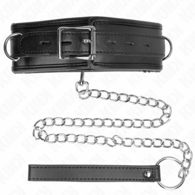 Kink - colar com esponja alça de imitação de couro modelo 3 ajustável 37-54 cm x 3 cm kink collar & gag caliente. Pt
