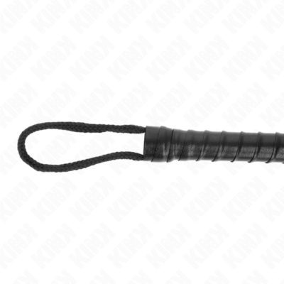 Kink - chicote de corda preta 56 cm kink impact & touch caliente. Pt