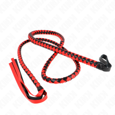 Kink - chicote de serpente longo vermelho 210 cm kink impact & touch caliente. Pt