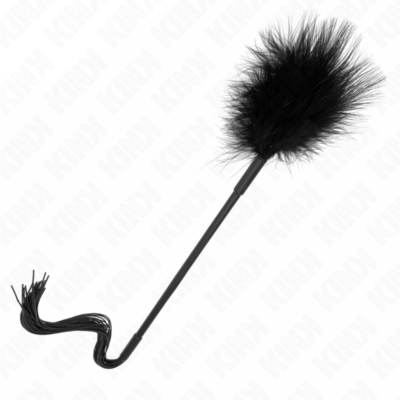 Kink - chicote de silicone com penas para cócegas 47 cm kink impact & touch caliente. Pt