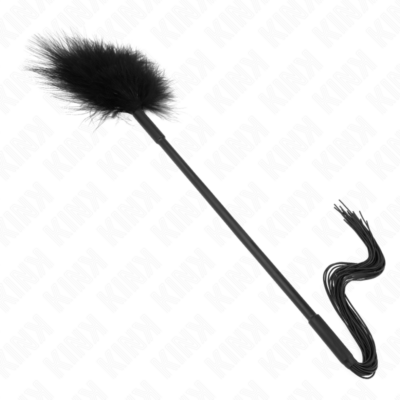 Alternative view of KINK - CHICOTE DE SILICONE COM PENAS PARA CÓCEGAS 47 CM