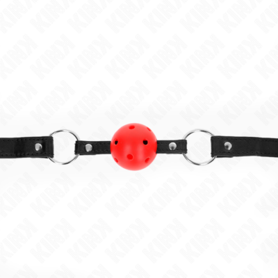 Kink - bola vermelha oca duro 4,5 cm gag modelo 1 63,5 x 2 cm - image 4