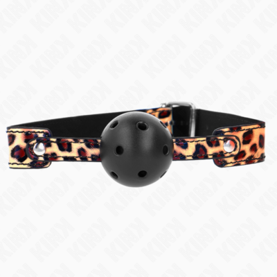 Alternative view of KINK - BOLA RESPIRÁVEL LEOPARDO 4,5 CM MORDAÇA 65 x 2,5 CM