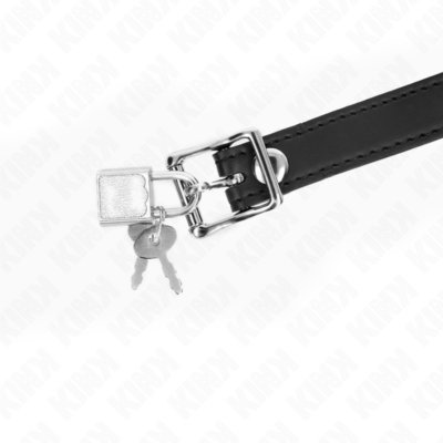 Kink - bola silicone mordaça 4 cm com fechadura 60 x 2 cm kink collar & gag caliente. Pt