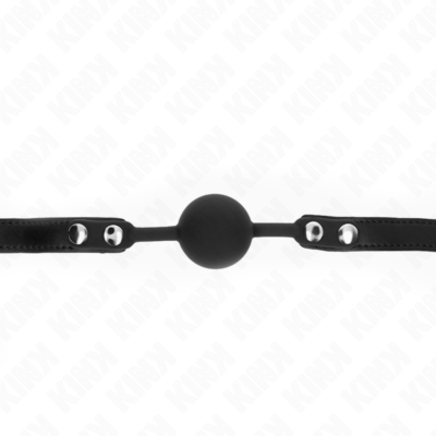 Kink - modelo 1 bola silicone 4 cm com fechadura 60 x 2 cm kink collar & gag caliente. Pt