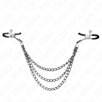 Alternative view of KINK - PINÇAS PARA BICOS COM 3 CORRENTES PRETAS 20/23/28 CM