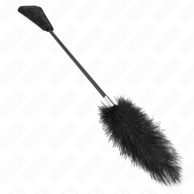 Alternative view of KINK - PENAS DE AVESTRUZ PARA CÓCEGAS COM PALETE DE RENDA 56 CM