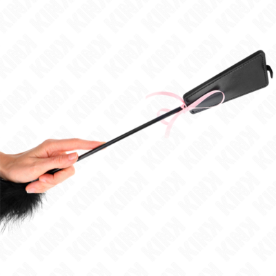 Kink - penas de cócegas com laço de fita rosa 49 cm kink impact & touch caliente. Pt