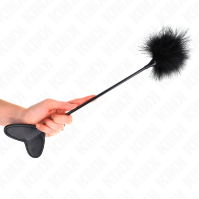 Kink - penas de cócegas com pá de coração 31 cm kink impact & touch caliente. Pt