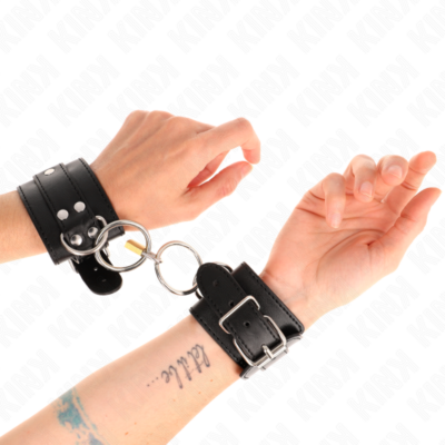 Kink - retenções de pulso bloqueadas o-ring preto ajustáveis 20-28 cm x 5,5 cm kink wrist restraint caliente. Pt