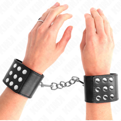 Kink - pulso com snap fasten preto ajustável 19-24 cm x 5,5 cm kink wrist restraint caliente. Pt