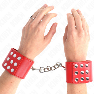 Kink - pulso com snap fasten vermelho ajustável 19-24 cm x 5,5 cm kink wrist restraint caliente. Pt