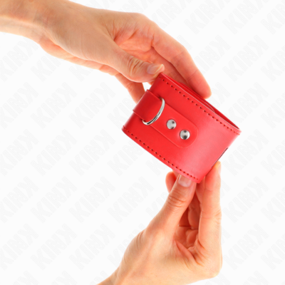 Kink - punhos com fecho de cadeado vermelho ajustável 16-23 cm x 5,5 cm kink wrist restraint caliente. Pt