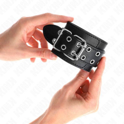 Kink - punhos com fivela dupla preto ajustáveis 19-26 cm kink wrist restraint caliente. Pt
