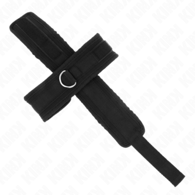 Kink - punhos cruzados pretos 34 x 5,5 cm kink wrist restraint caliente. Pt