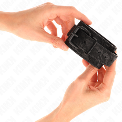 Kink - punhos cobertos de renda escura preto ajustável 19-26 cm kink wrist restraint caliente. Pt