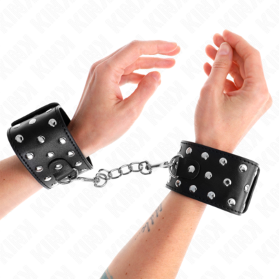 Kink - retenções de pulso punk ajustáveis 19-24 cm x 5,5 cm kink wrist restraint caliente. Pt