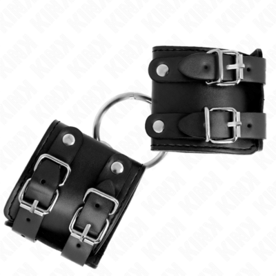Alternative view of KINK - PUNHOS FIXOS COM ANEL E PRETOS AJUSTÁVEIS PRETOS 17-22 CM X 6,5 CM