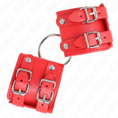Alternative view of KINK - PULSO FIXO COM ANEL E PREGOS AJUSTÁVEIS VERMELHO 17-22 CM X 6,5 CM