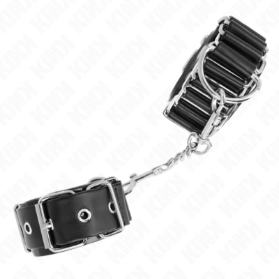 Alternative view of KINK - RETENÇÕES DE PULSO FINAS DOBRADIÇADAS PRETAS AJUSTRÁVEIS 16-22 CM X 3,5 CM