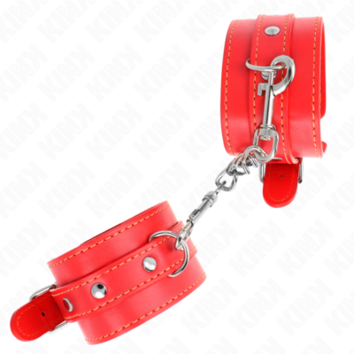 Kink - pulso fino vermelho ajustável 21-33 cm kink wrist restraint caliente. Pt