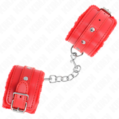 Alternative view of KINK - PULSO PREMIUM FORRO DE PELE VERMELHO COM CINTO VERMELHO AJUSTÁVEL 17-29 CM X 6 CM