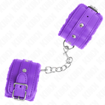 Alternative view of KINK - PULSO FORRO DE PELE PREMIUM ROXO COM CINTO ROXO AJUSTÁVEL 17-29 CM X 6 CM
