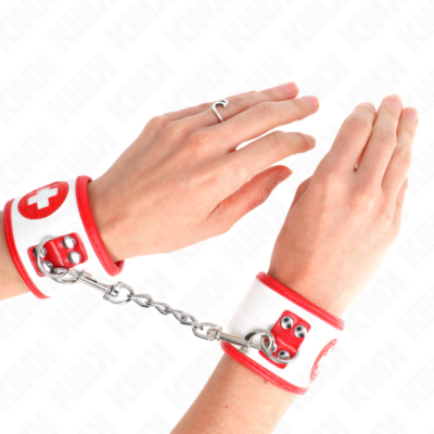 Kink - mini punhos de enfermeira ajustáveis 18-23 cm x 5 cm kink wrist restraint caliente. Pt