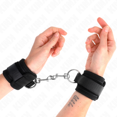 Kink - punhos pretos ajustáveis 18-35 cm x 6 cm kink wrist restraint caliente. Pt