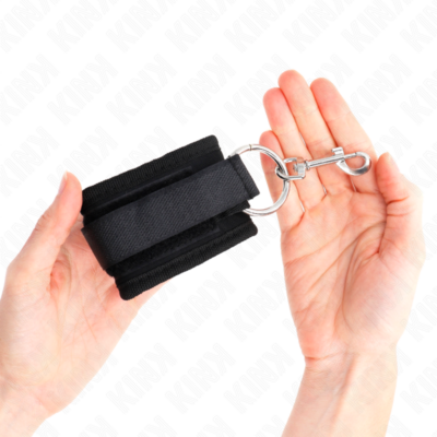 Kink - punhos pretos ajustáveis 18-35 cm x 6 cm kink wrist restraint caliente. Pt