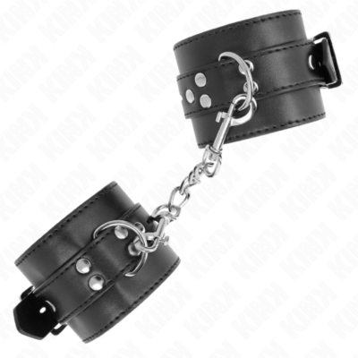 Alternative view of KINK - PULSO PRETO COM CINTO PRETO AJUSTÁVEL 17-28 CM X 6 CM
