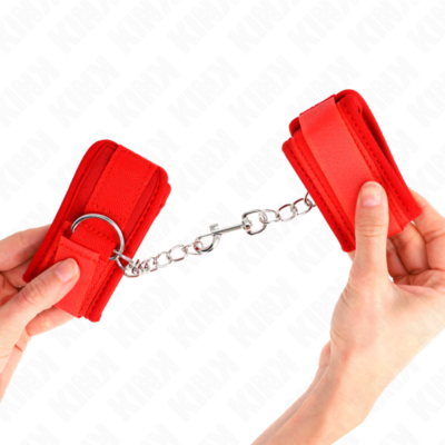 Kink - punhos de neoprene vermelho 42 x 5 cm kink wrist restraint caliente. Pt