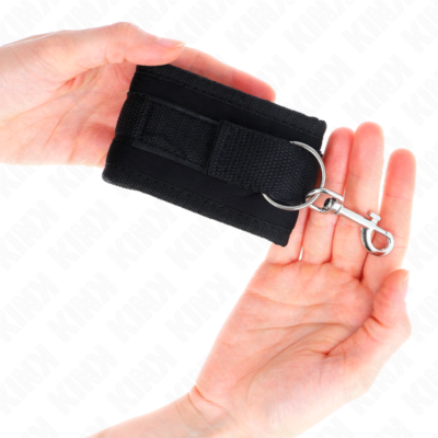 Kink - pulso nylon bind hook&loop preto modelo 2 ajustável 18-35 cm x 6 cm kink wrist restraint caliente. Pt