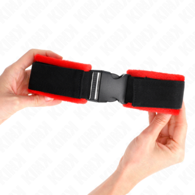 Kink - retenções de pulso nylon bind hook&loop preto modelo 1 ajdustável 25-35 cm x 6 cm kink wrist restraint caliente. Pt