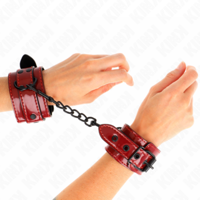 Kink - punhos vermelho escuro 23 x 5 cm kink wrist restraint caliente. Pt