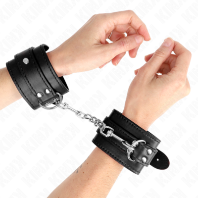 Kink - pulso simples preto ajustável 20-23 cm x 5,5 cm kink wrist restraint caliente. Pt