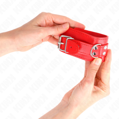 Kink - pulso simples vermelho ajustável 20-23 cm x 5,5 cm kink wrist restraint caliente. Pt