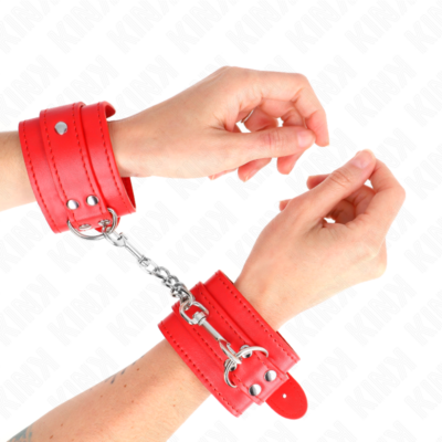 Kink - pulso simples vermelho ajustável 20-23 cm x 5,5 cm kink wrist restraint caliente. Pt