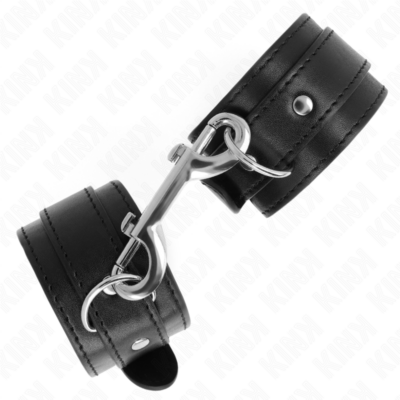 Alternative view of KINK - RETENÇÕES DE PULSO - LINHA DE REBITES ÚNICOS PRETO AJUSTÁVEL 17-28 CM X 5 CM