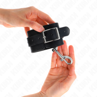 Kink - retenções de pulso - linha de rebites únicos preto ajustável 17-28 cm x 5 cm kink wrist restraint caliente. Pt