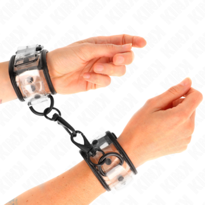 Kink - punhos de pulso transparentes ajustáveis 18-30 cm x 5,5 cm kink wrist restraint caliente. Pt