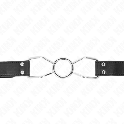 Kink - mordaça boca de aranha 60 x 3 cm tamanho s 3 cm kink collar & gag caliente. Pt