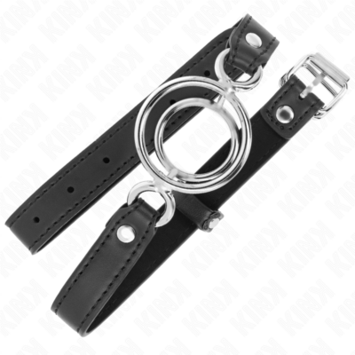 Alternative view of KINK - GAG COM MÚLTIPLOS O-RINGS 5 CM PRETO 63 X 2,5 CM