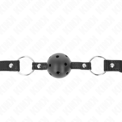 Kink - bola preta oca duro 4,5 cm gag modelo 1 63,5 x 2 cm kink collar & gag caliente. Pt