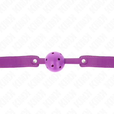 Kink - bola respirável roxa 4,5 cmgag 65 x 2,5 cm kink collar & gag caliente. Pt